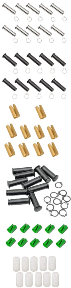 Harddrive Pivot PIN AND Clip ` BIG Twin Black - 051211 For Harley Motorcycles 1999-2017
