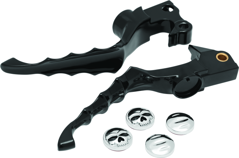 Kuryakyn 1092 Zombie Levers 04-13 XL Models Gloss Black - Photo - Primary