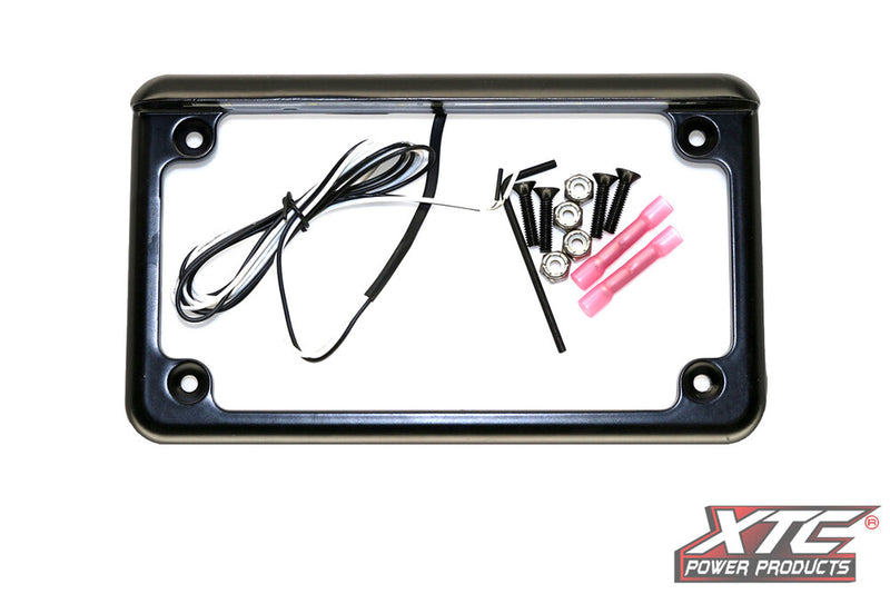 Xtc Power Products License Plate With LED Universal - LF-6BK