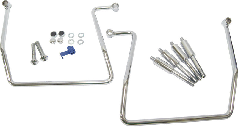 Harddrive Saddlebag Supports Chrome FXD - 05-205A For Harley Dyna 1993-2010