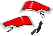 Kuryakyn 2954 Tracer Tour Pak Rear Lights Chrome Red Lens - Photo - Primary