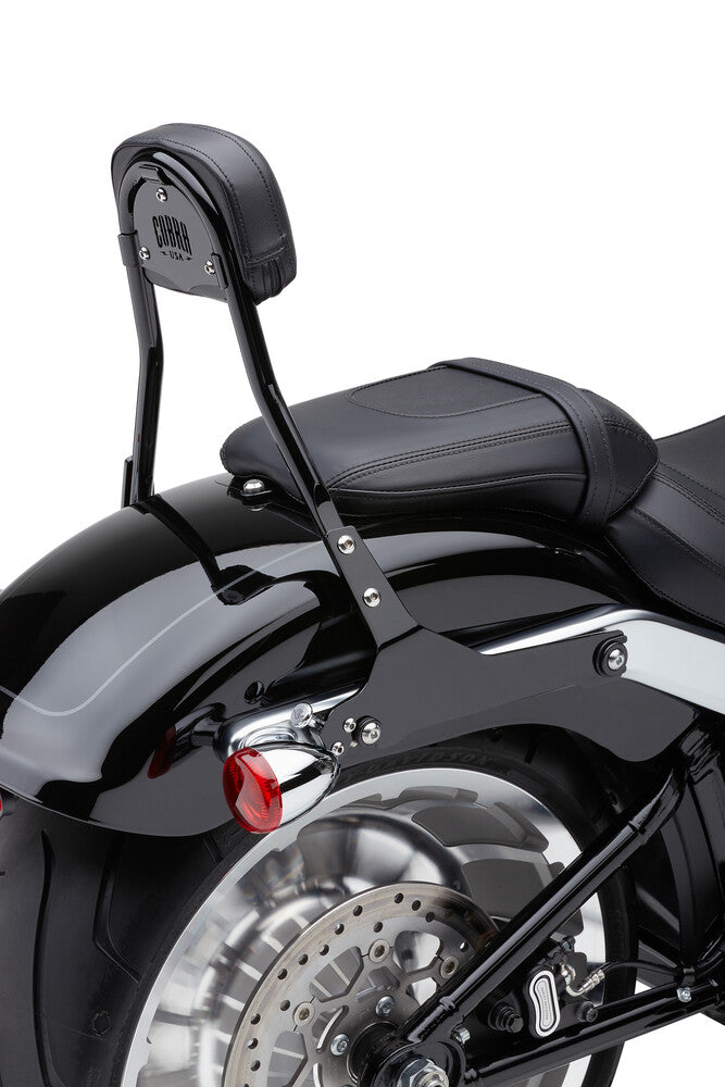 Cobra Detachable Backrest Round Black Flhc S - 602-2010B For Harley Softail 2018-2024