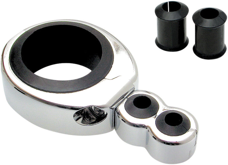 Motion Pro 57-10042 11-0042 CABLE CLAMP 1 1/4"-1 1/2" DUAL THR/CLU CHROME