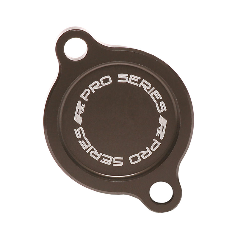 RFX OIL Filter Cover Hard Anodized - FXFC 20100 99H2 For Kawasaki KX 250 2005-2025 | Suzuki RMZ 250 2005-2006