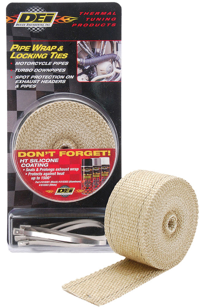 Dei 790-01011 901122 PIPE WRAP & LOCKING TIES TAN