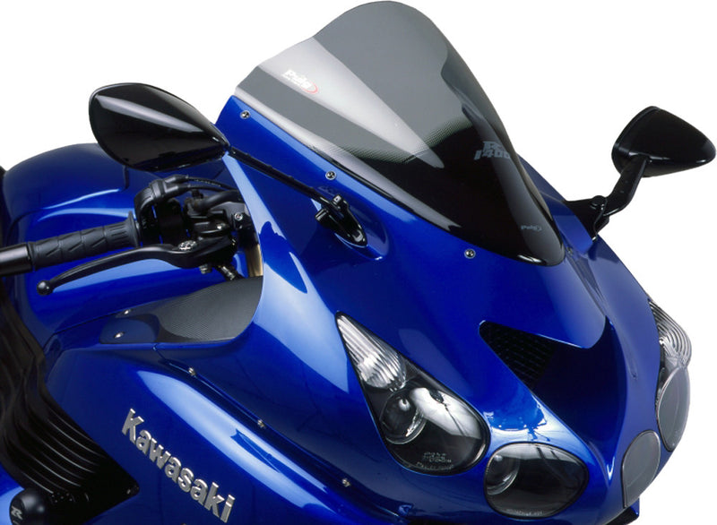 Puig Hi-Tech Parts Windscreen Racing Smoke - 4057H Kawasaki Ninja 2006-2020