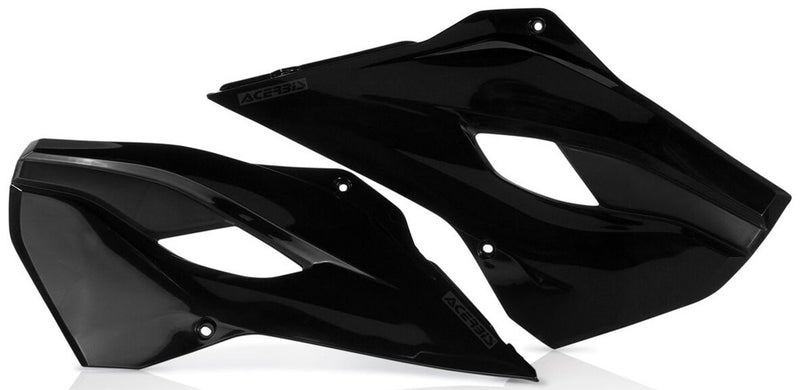 Acerbis Radiator Shrouds Black - 2393410001 Husqvarna Dirt Bikes 2014-2016