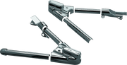 Kuryakyn 8256 Swingarm Cover Kit - Unlighted 00-07 Softail Models Chrome - Photo - Primary