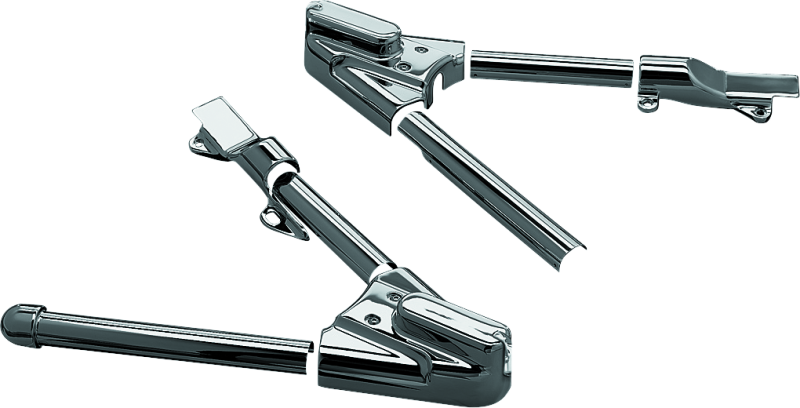 Kuryakyn 8256 Swingarm Cover Kit - Unlighted 00-07 Softail Models Chrome - Photo - Primary