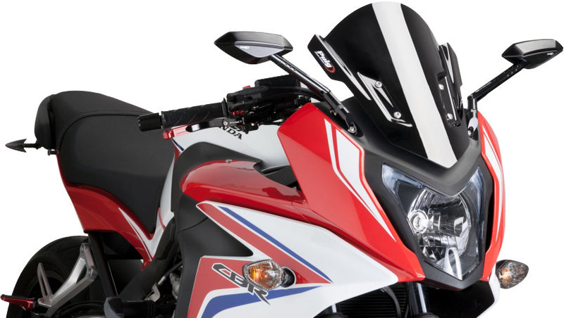 Puig Hi-Tech Parts Windscreen Racing Black - 7003N Honda CBR650F / CBR650R 2014-2016