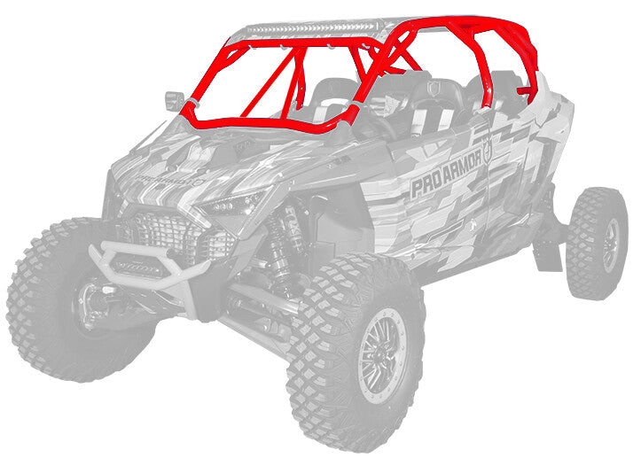 Pro Armor PRO R MP Cage With V Intrusion RED - P2112C055RD Polaris RZR 2022