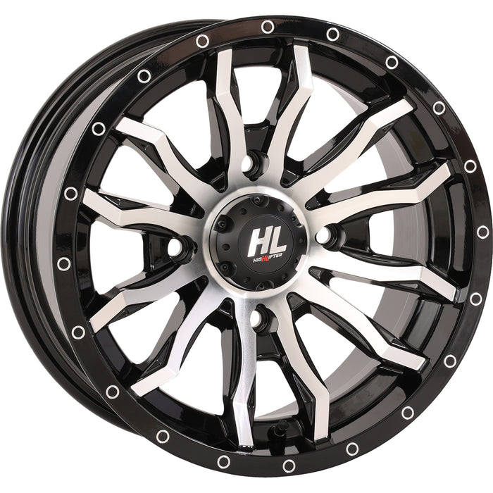 HIGH LIFTER 0230-1320 20HL21-1137 HL21 Wheel Wheel - HL21 - Front/Rear - Gloss Black w/Machined - 20x7 - 4/137 - 4+3 (+10 mm)