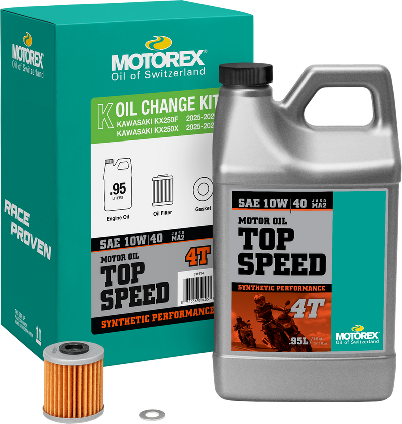 Motorex TOP Speed OIL Change Kit 0.95L 10W40 - 311914 Kawasaki KX 250 2025