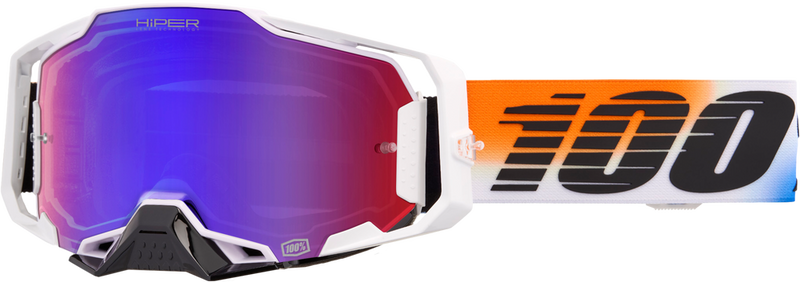 100% 610-5351 50003-00021 ARMEGA HIPER GOGGLE UNITED MIRROR RED/BLUE LENS