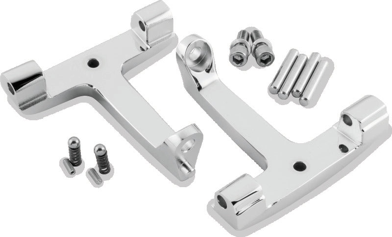 Bikers Choice 488720 93-20 FLH FLT Chrome Passenger Floorboard Bracket Replaces H-D 53070-00A - Photo - Primary