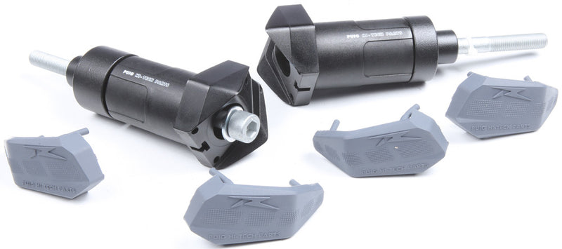 Puig Hi-Tech Parts Frame Sliders R12 Black - 1867N Suzuki 650 / 650S 2003-2008