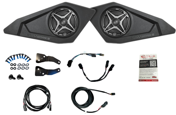 Ssv Works Front Door Speakers W SSV A-Spec Speakers - MAVR-PHZ+DFA Can-Am Maverick 2024-2025