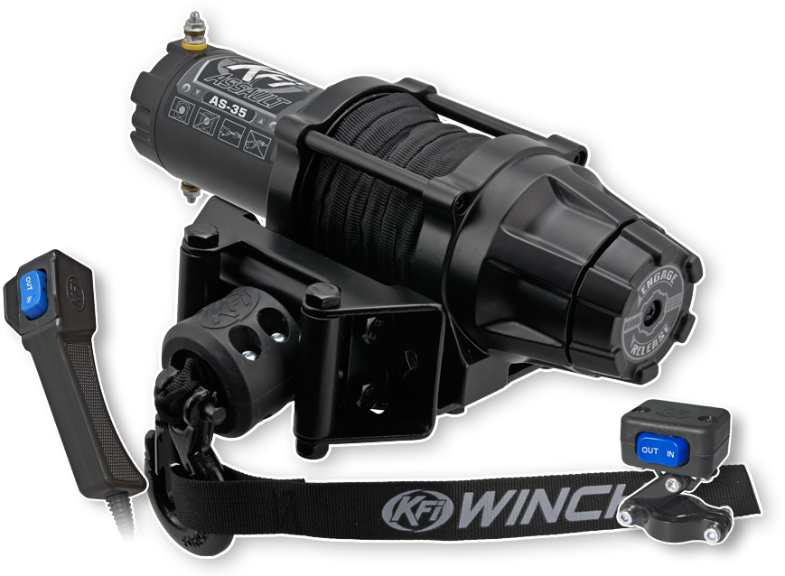 Kfi Products 10-0221 AS-35 3500LB SYNTHETIC ASSUALT SERIES WINCH
