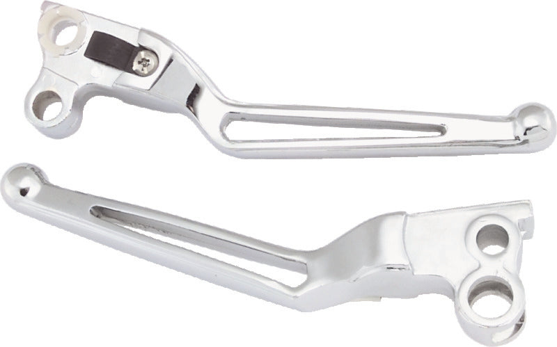 Bikers Choice 491253 82-95 Big Twin & XL Chrome Custom Slotted Lever Set - Photo - Primary