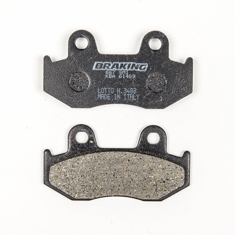 Braking 31-667S 667SM1 BRAKE PAD SET SEMI-METALLIC