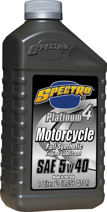 Spectro 582-01151 310285 PLATINUM M/C FULL SYN OIL 4T 5W40 1L