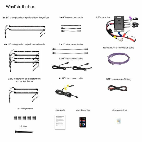 Ecoxgear 63-9255 SEI-LEDZ4UGLW24 2/4 SEATER LEDKIT W/CONTROLLER