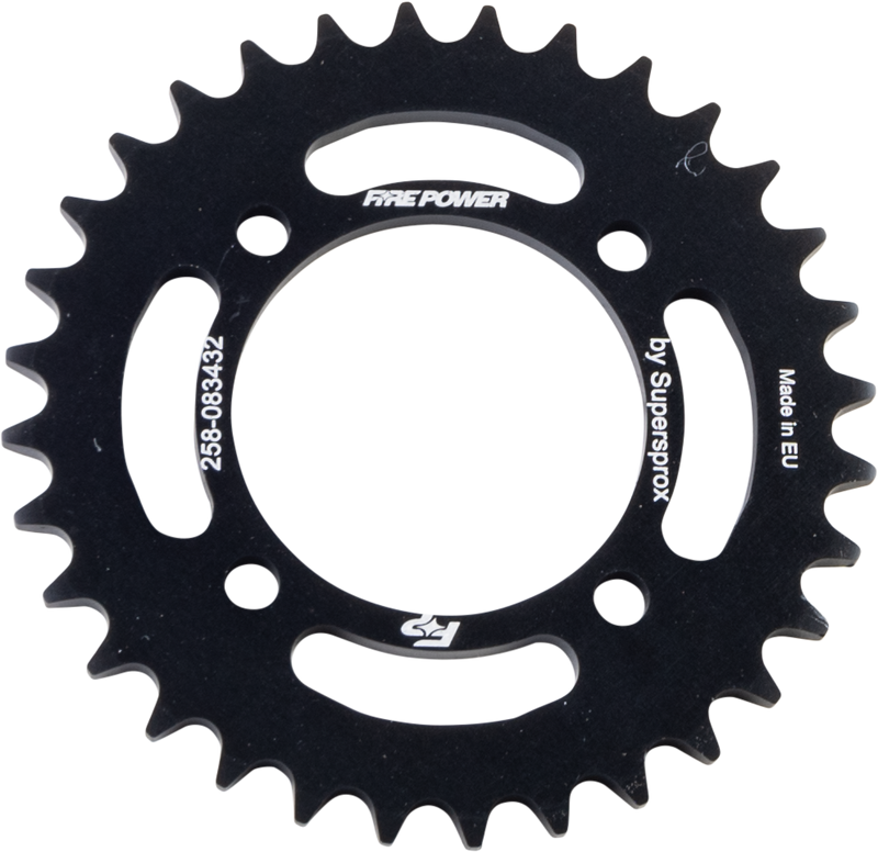Fire Power 258-083432 FPA-834-32-BLK REAR SPROCKET ALUMINUM 32T BLK