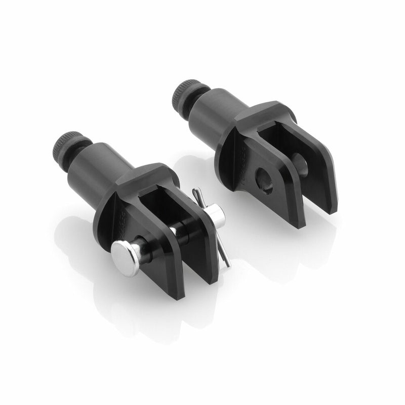 Rizoma 58-PE679B PE679B FOOTPEG MOUNT KIT RIDER BLACK PR