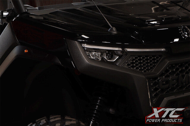 Xtc Power Products Auto Turn Signal Kit With Billet Lever AND Front DRL Lights CFM - ATS-L-CFM-U10-DRL