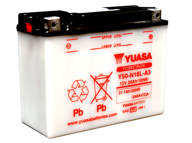Yuasa Battery YUAM228A3TWN Yuasa Y50-N18L-A3 Yumicron 12-Volt Battery - User 1