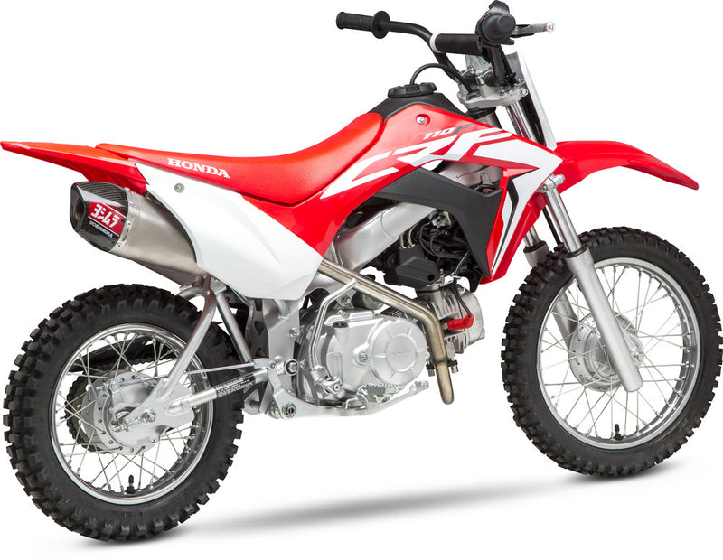 Yoshimura RS-9T Header Canister END CAP Exhaust System SS-AL-CF - 221110R520 Honda CRF110F 2019-2024