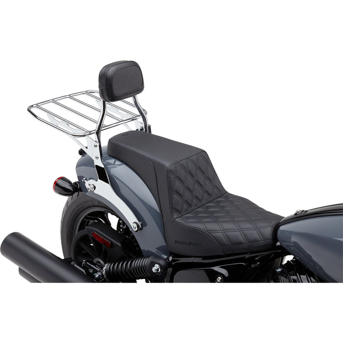 COBRA 1501-0749 502-2012 Detachable Mini Backrest Detachable Backrest - Mini - Chrome - Chieftain