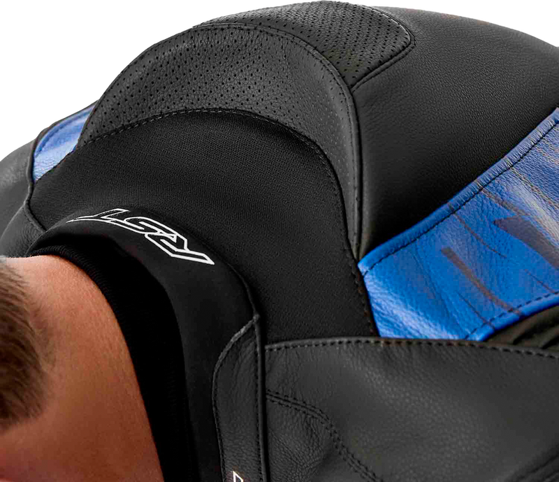 Rst 556-3635344 103635BLU-44 TRACTECH EVO D3O JACKET BLK/BLUE LEATHER LG