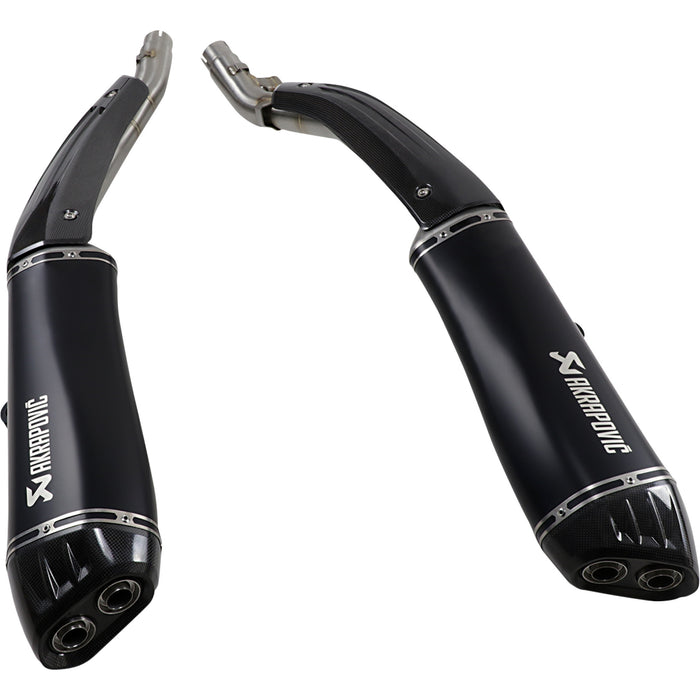 AKRAPOVIC 1811-3794 S-B16SO3-HRAATBL Slip-On Line Muffler — Tapered Mufflers - Titanium