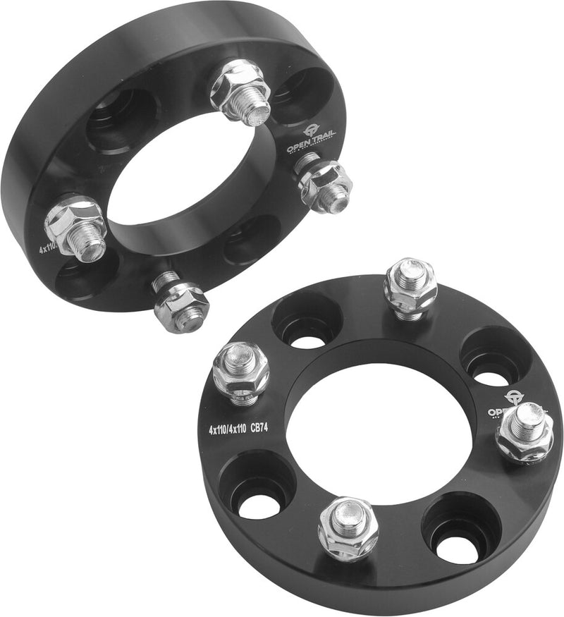 Open Trail 532-0104 AC-06650BK WHEEL SPACER 1" 4/110 STUD: 10MM X 1.25MM