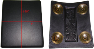 Harddrive 820-8180 180140 BAR HOP PILLION PAD 6"X6 3/4" 4 SUCTION CUPS