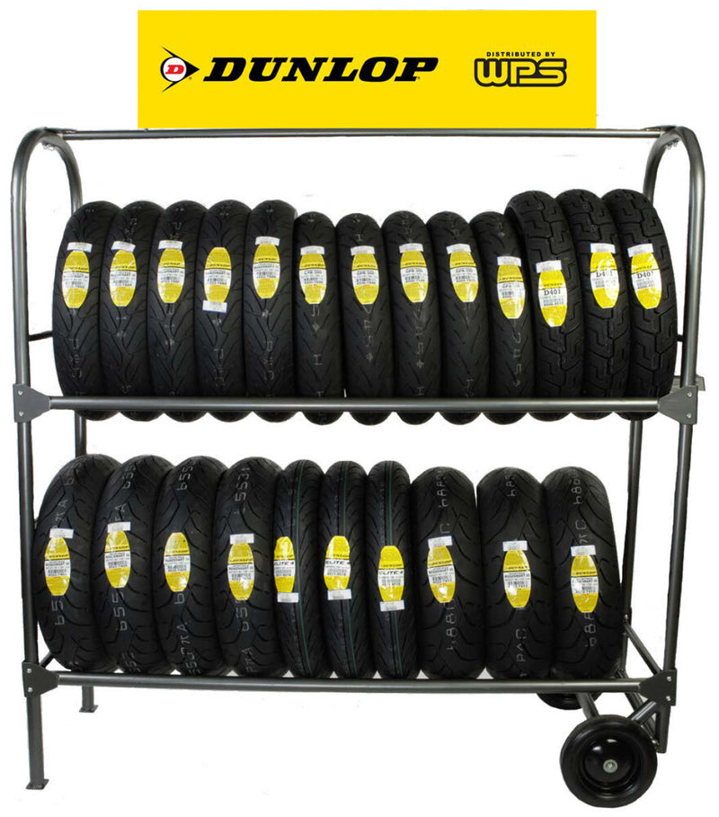 Dunlop Tire Sign Tire Rack Sign 12"X48"