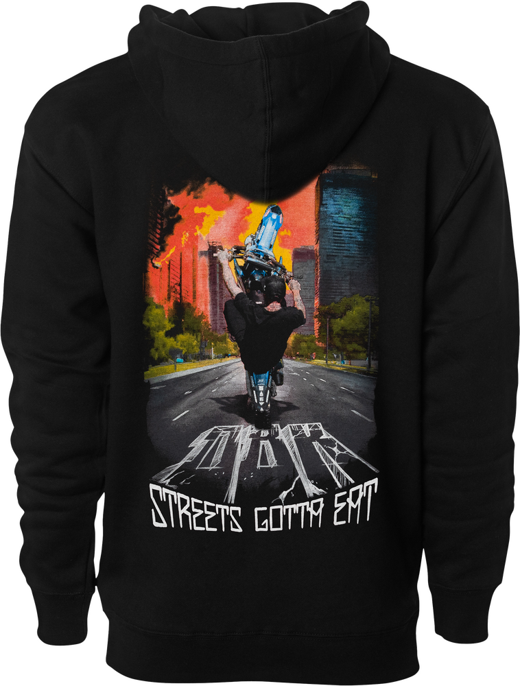 Dbk 325-00044X AH-STREETSEAT-XL STREETS GOTTA EAT HOODIE BLACK XL
