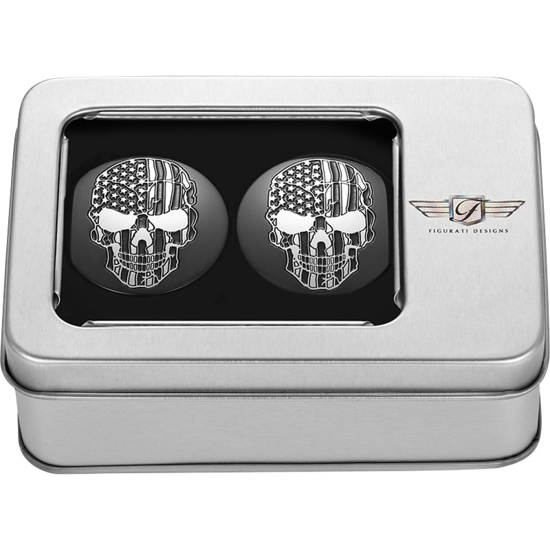 Figurati Designs Cover - FD28-BKSKULL-CC For Harley Motorcycles 1980-2026