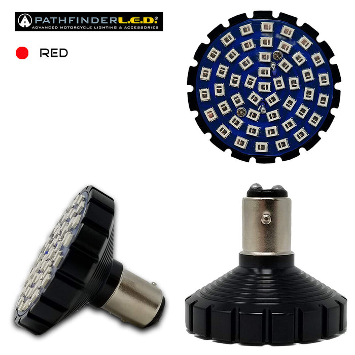Pathfinder 226-0205 4857R BULLET ULTRA BRIGHT LED RED 1157 STYLE EA
