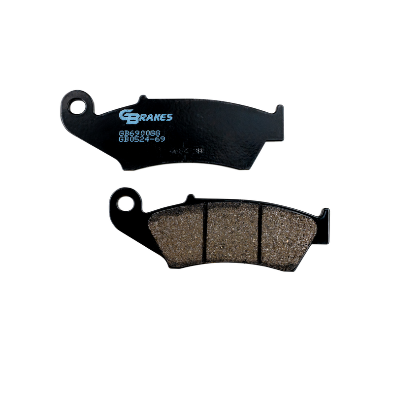 Gbrakes Brake Pads Semi Metallic - GB0524-69 For Kawasaki Dirt Bikes 1993-2021 | Beta Dirt Bikes 2012-2015 | Yamaha WR 250 2008-2020