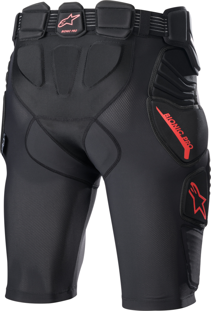 Alpinestars 482-6146L 6507523-13-L BIONIC PRO PROTECTION SHORTS BLACK/RED LG