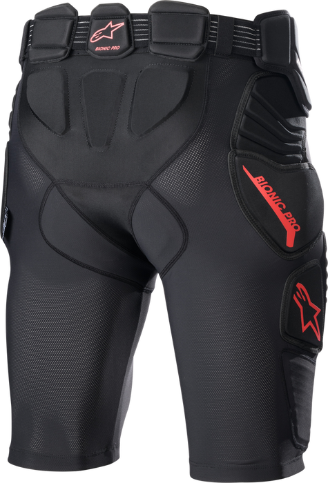 Alpinestars 482-6146X 6507523-13-XL BIONIC PRO PROTECTION SHORTS BLACK/RED XL