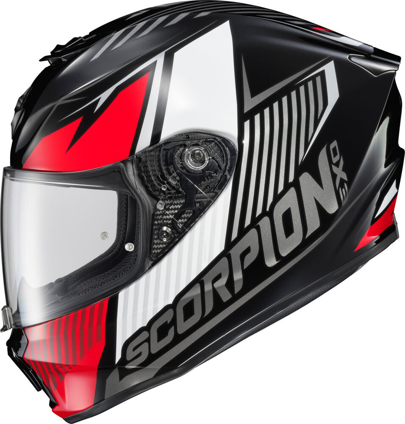 red scorpion helmet EXO R1 Air Full Face Bautista Red/Black/White Large free clarity EXO R330 Full Face Helmet