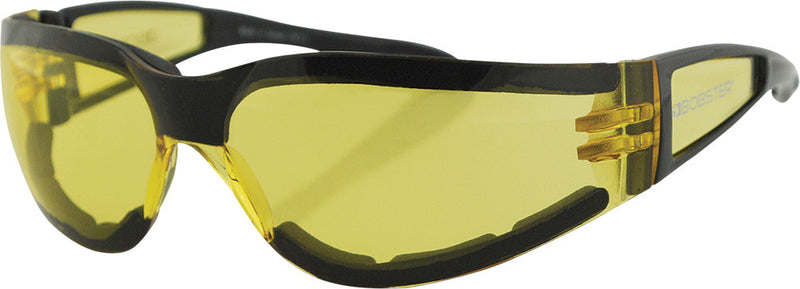 Bobster 26-4823 ESH204 SHIELD II SUNGLASSES BLACK W/YELLOW LENS