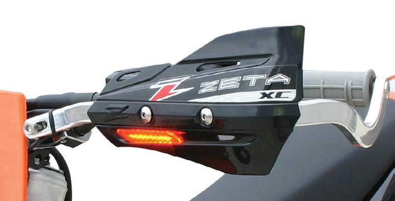 Zeta Armor-Guard XC Protector W Flasher Black - ZE72-3406 For Husaberg Dirt Bikes 1989-2014 | Beta Dirt Bikes 2008-2018 | Aprilia 450 / 550 2006-2013