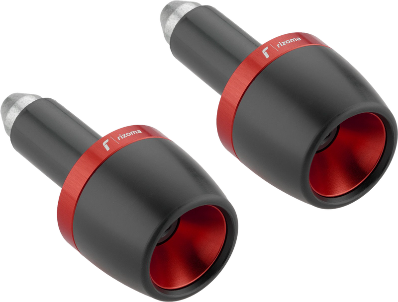 Rizoma Bar Ends Pair RED - MA532R For Ducati Motorcycles 2023 | Triumph Speed / Street / Trident 2023 | Kawasaki Ninja / 650 2023-2024