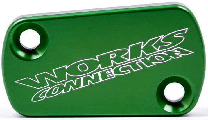 Works Clutch Cover Green - 21-153 Kawasaki Dirt Bikes 2019-2024