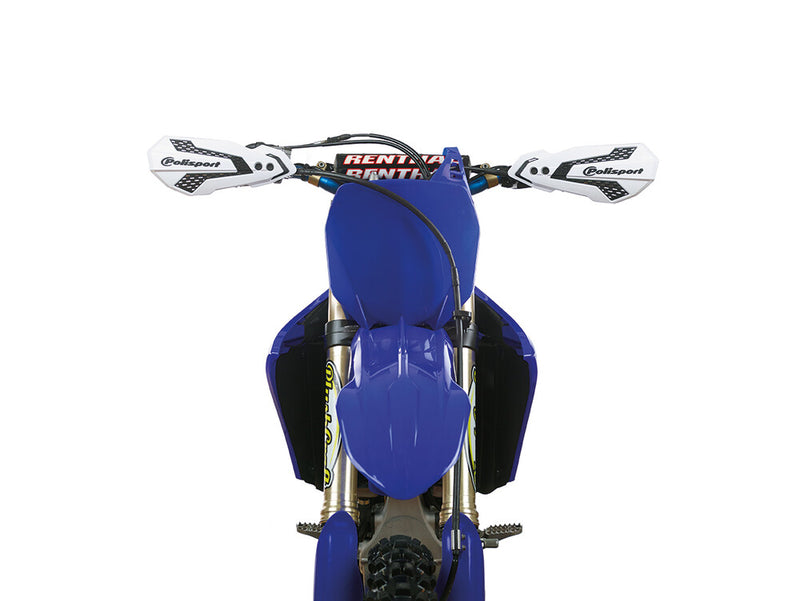 Polisport MX Flow Handguards White Black - 8308200014 Yamaha Dirt Bikes 2008-2024