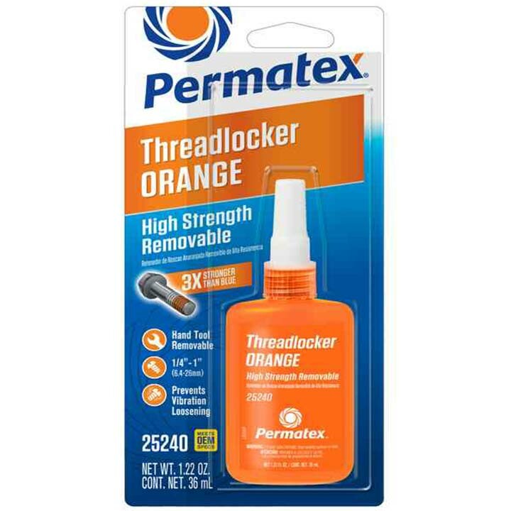 Permatex 59-9211 25240 HYBRID FORMULA THREADLOCKER ORANGE 36 ML